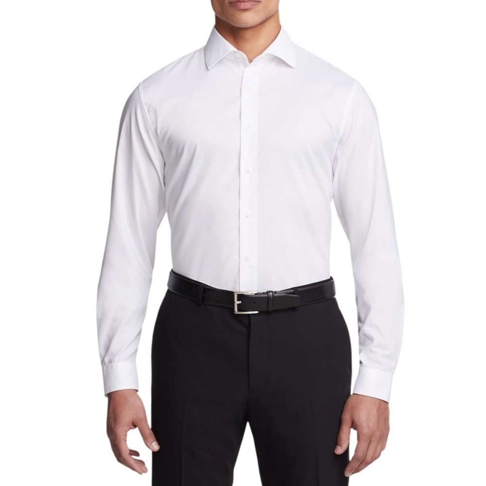 NEW Kenneth Cole Reaction White Dress Shirt Classic Design 20R